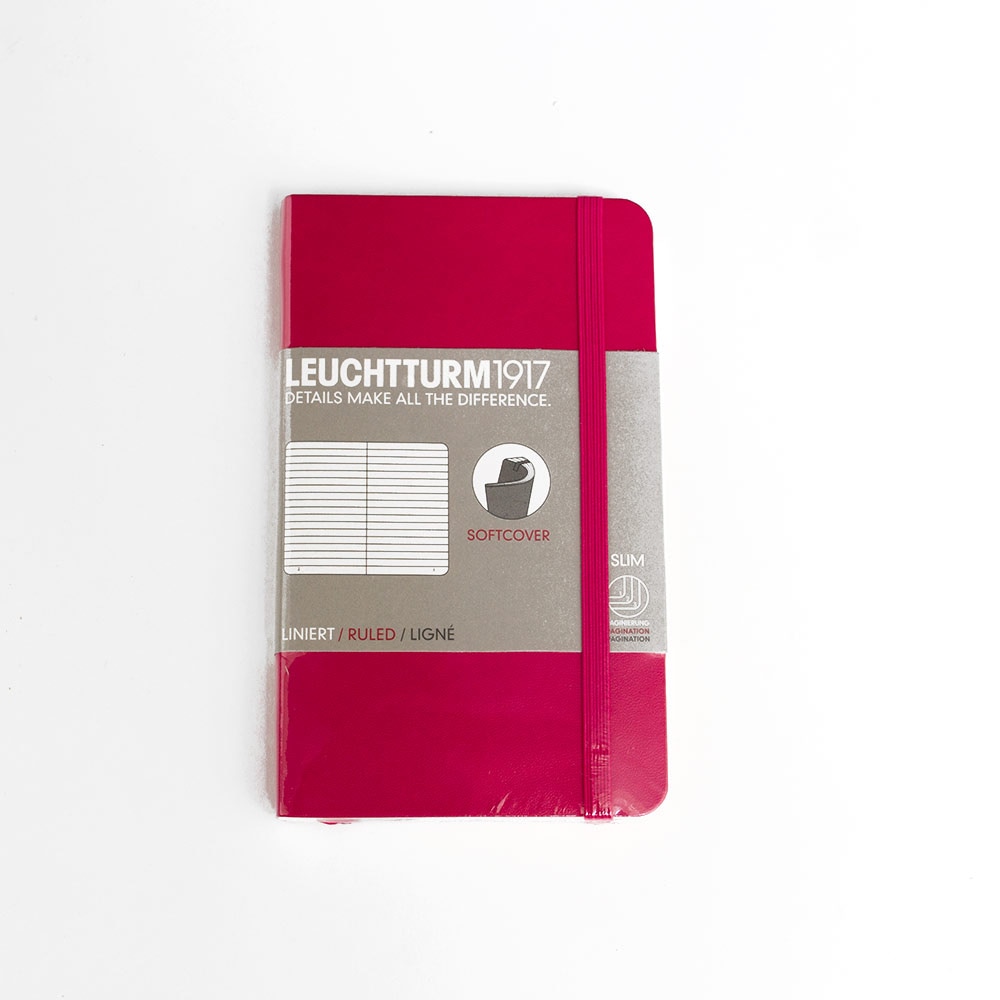 Leuchtturm, Pocket, Softcover, A6, Ruled, Berry